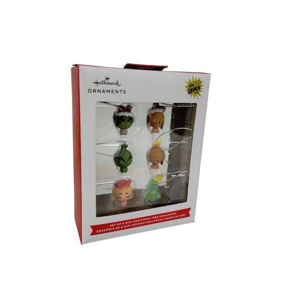 Hallmark Ornaments Dr Seuss The Grinch 6 Piece Mini Christmas Tree Ornament Set - Picture 4 of 8
